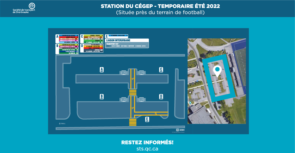 Plan de la station temporaire