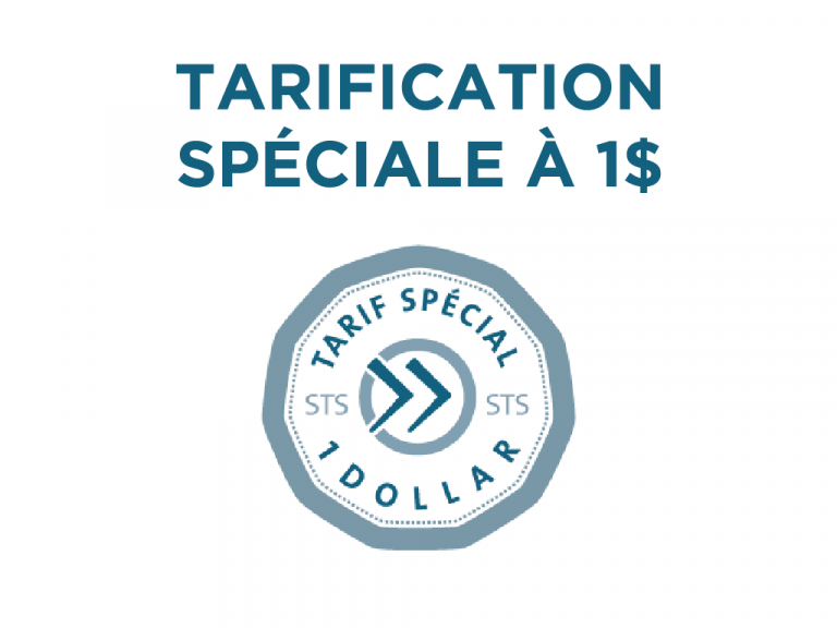 Tarification spéciale à 1$