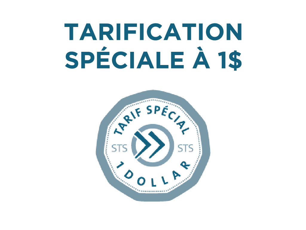 Tarification spéciale à 1$