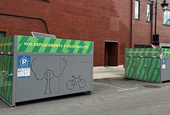 Les casiers à vélo sécurisés de Vélo-Transit encore accessibles cet hiver
