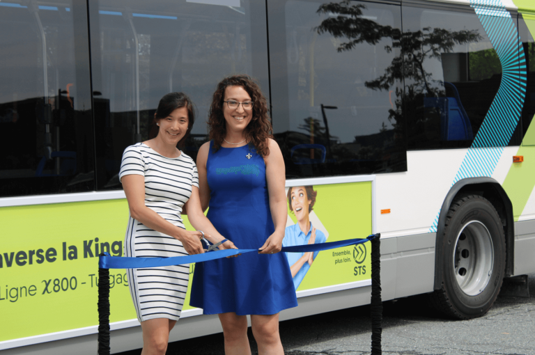 La STS inaugure la ligne X800 et annonce le lancement de l’application STS+